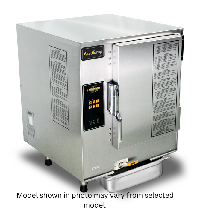 AccuTemp P61201D060, 6 Pan Countertop Propane Gas Connectionless Evolution™ Convection Steamer, 60,000 Btu