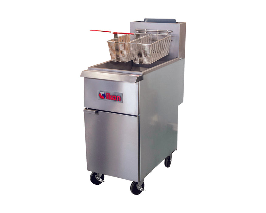 IKON COOKING IGF-35/40-NG Natural Gas 40 lb. Free Standing Fryer 90,000 BTU