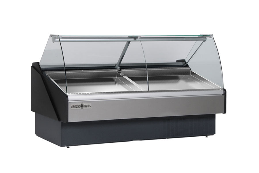 Hydra-Kool KFM-SC-100-S 101" Curved Glass Refrigerated Seafood Display Case