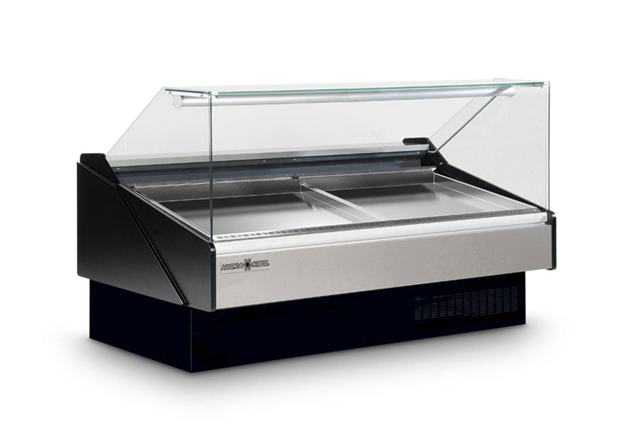 Hydra-Kool KFM-SF-80-S 78" Flat Glass Refrigerated Seafood Display Case