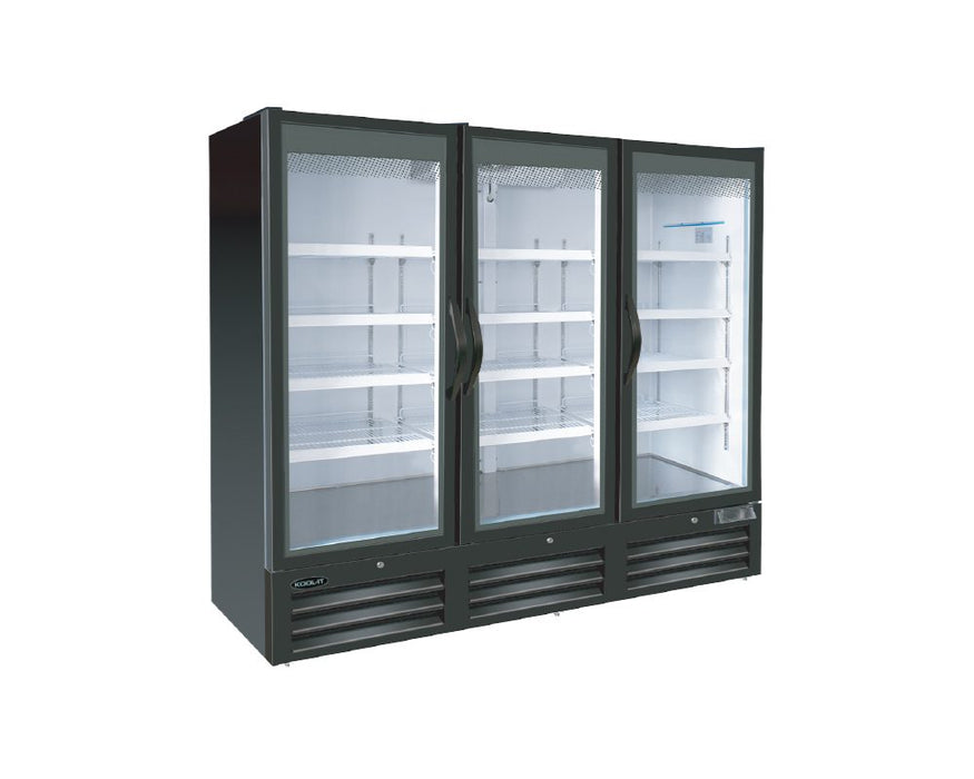 Kool-It KGR-78, 81" Triple Swing Door Merchandiser Refrigerator