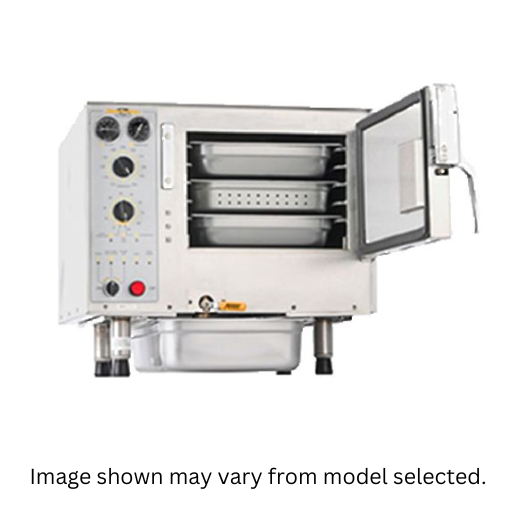 AccuTemp S32081D060, 3 Pan Freestanding Electric Connectionless Steam'N'Hold™ Convection Steamer, 6 kW