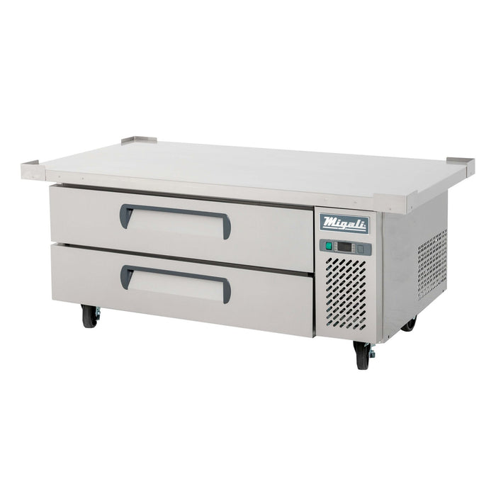 Migali C-CB52-60-HC 60 1/2" Refrigerated Chef Base w/ Two Drawers,  115v