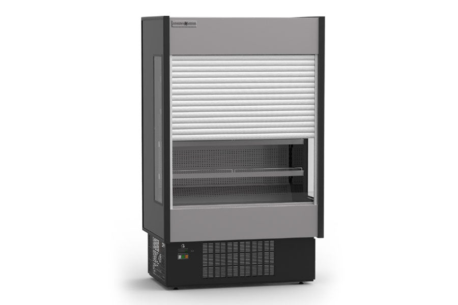 Hydra-Kool KGH-ES-80-S 78" Grab-N-Go Vertical Open Display Merchandiser w/ Electric Shutter