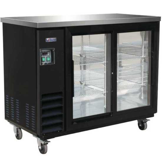 IKON IBB49-2G-24SD 49" Double Sliding Glass Door Back Bar Refrigerator