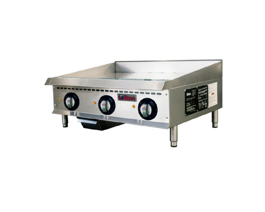 IKON COOKING ITG-36E, 36" Electric Thermostatic Control Countertop Griddle, 208/240v