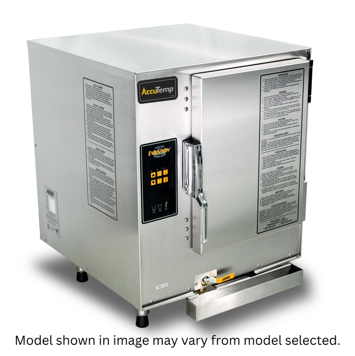 AccuTemp P61201E060, 6 Pan Countertop Propane Gas Evolution™ Convection Steamer, 60,000 Btu